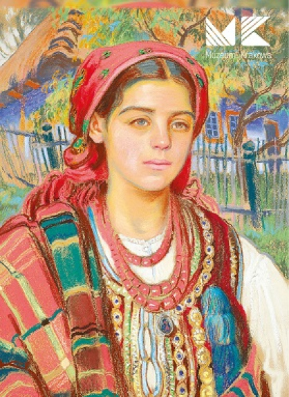Magnes przedstawiający dziewczynę z Bronowic